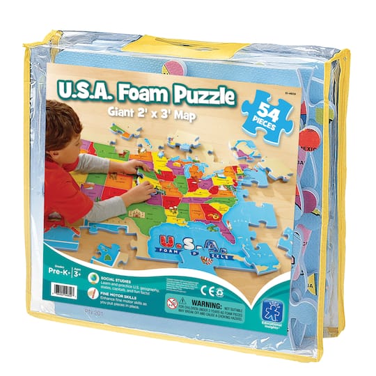 Educational Insights U.S.A. Foam Map Puzzle | Michaels®